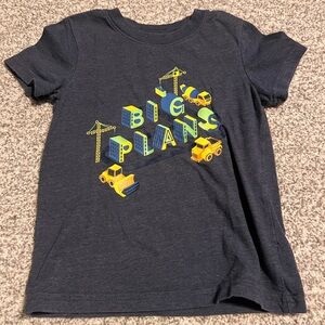 Cat & Jack Navy Tee with Neon Graphic